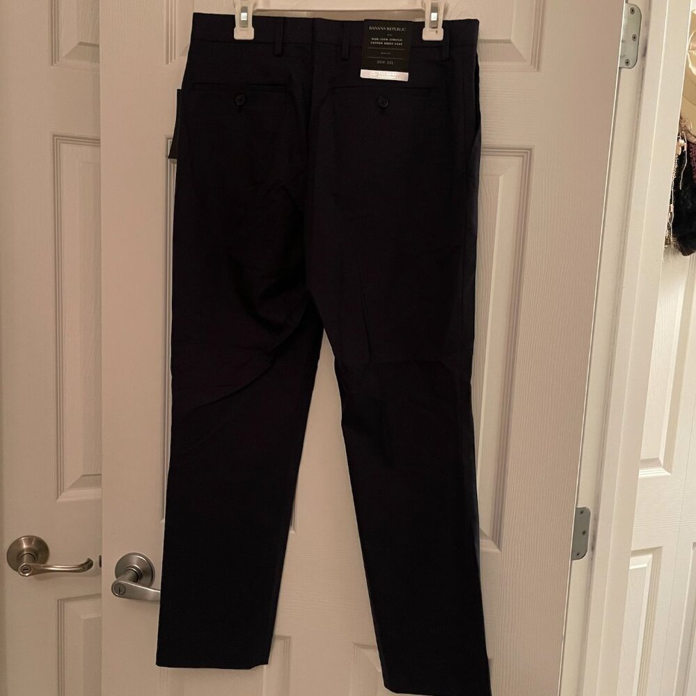 Navy Blue Banana Republic Men's Dress Pants - Picture 2 of 4